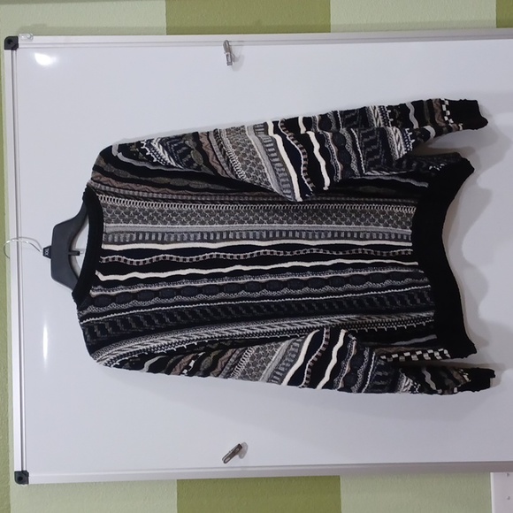 Protege Collection XL Vertical Stripe Cosby/Coogi style crew neck sweater - Picture 6 of 11